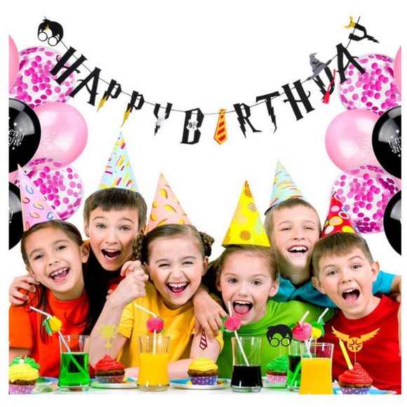 Harry Potter Birthday Banner & cupcake toppers - Picture 3 of 8